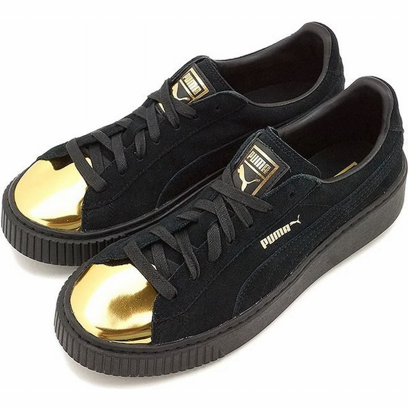 プーマ スウェード クリーパーfif Puma レディース スニーカー Suede Creeper Fif ゴールド プーマブラック プーマブラック 02 Fw16 通販 Lineポイント最大0 5 Get Lineショッピング