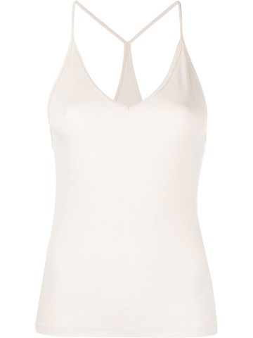 Filippa K - V-neck fine rib vest - women - Lyocell/Organic Cotton/Other Materials - S - Neutrals