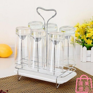 買2送1 杯架水杯瀝水架置物架倒掛架杯托杯子收納架【聚寶屋】