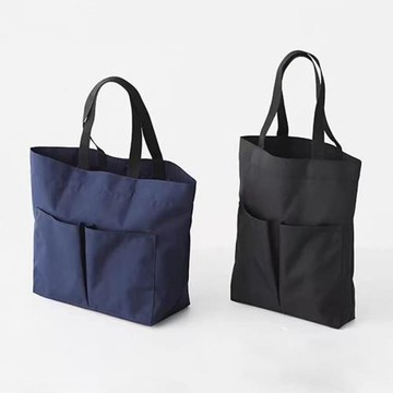日系無印良品托特包大容量單肩包男女可折疊通勤包手提袋上課包包