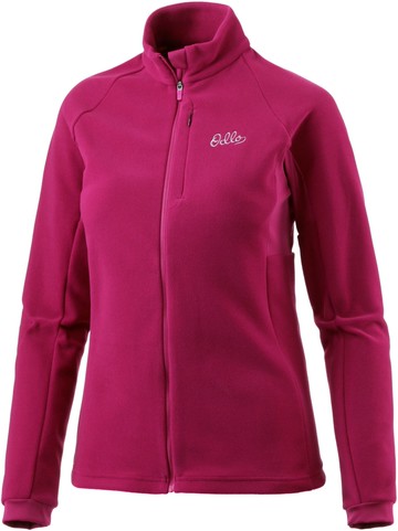 ├登山樂┤瑞士 ODLO 女夾克立領彈性刷毛腋側透氣-櫻桃紅 # 61228130257