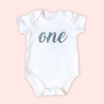 【one週歲滿月】燙金純棉包屁衣 多色可選0-12m 新生兒送禮專屬