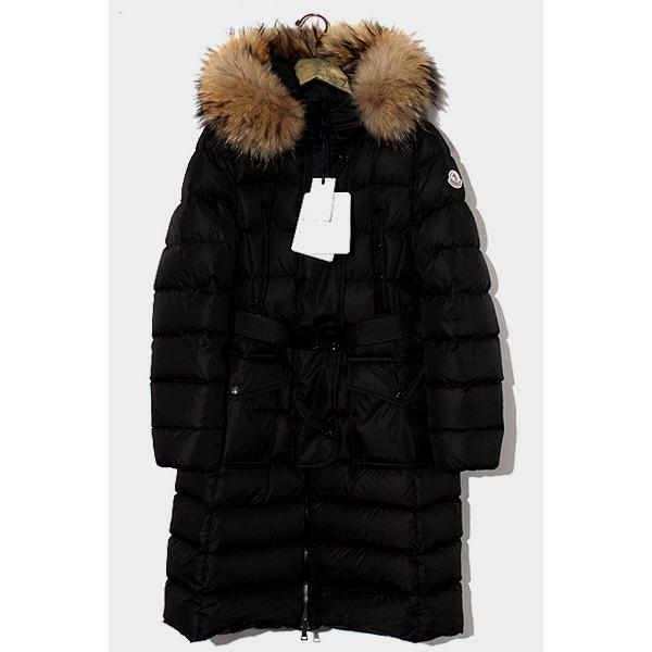 正規品 美品 MONCLER 3way ファー ダウン VALENTINE 黒モンクレール