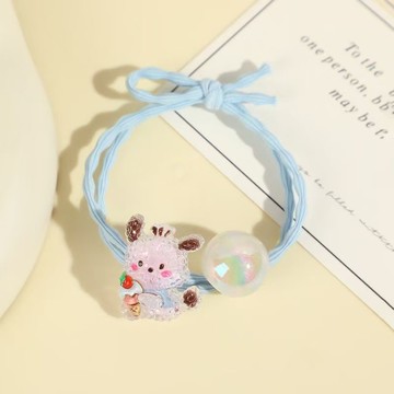 ins風高顏值兒童卡通皮筋高彈力超仙可愛馬尾頭繩庫洛米發繩發圈 z8095