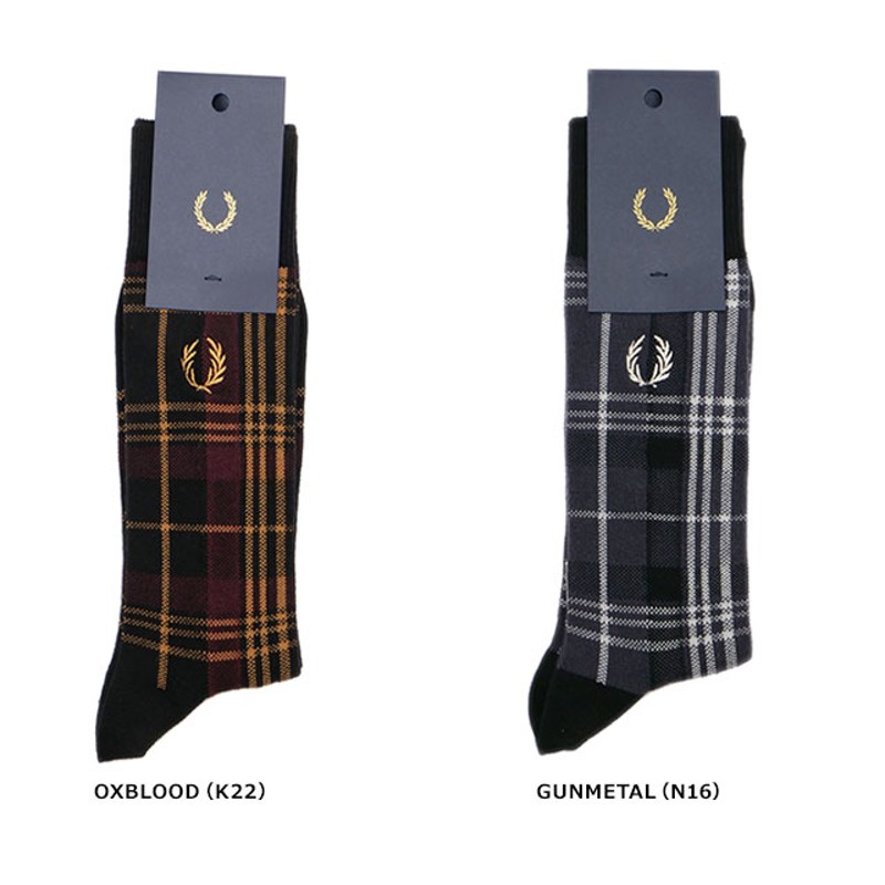 フレッドペリー FRED PERRY メンズ 靴下 タータンチェック クルーソックス C4135 FW22Q4 REDACTED TARTAN  SOCK ギフト 贈り物 | LINEブランドカタログ