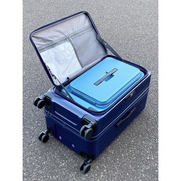 (免運)芬思兒側開深倉超大行李箱男女拉鏈可擴容拉桿箱萬向輪32寸旅行箱