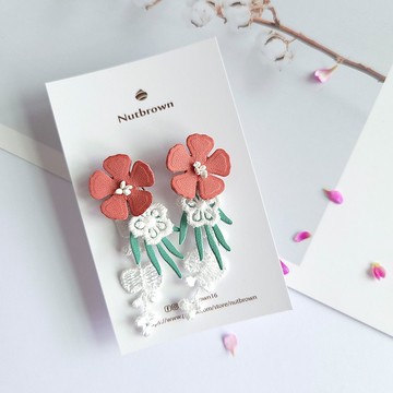 【花草集】春日茶敘  耳環/耳夾