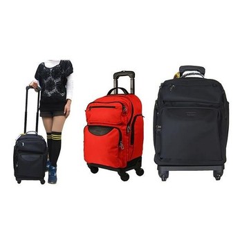 拉桿包16吋容量360度旋轉輪可登機廉航尺寸高單數防水尼龍布