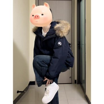 (免運)羽絨棉服女2025新款毛領工裝派克服加厚韓系冬裝棉襖冬季棉衣外套