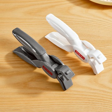 加厚矽膠防滑防燙隔熱取碗夾-多色可選 灰