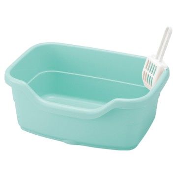 Richell 利其爾 卡羅方型貓便盆  淡藍  小  1個