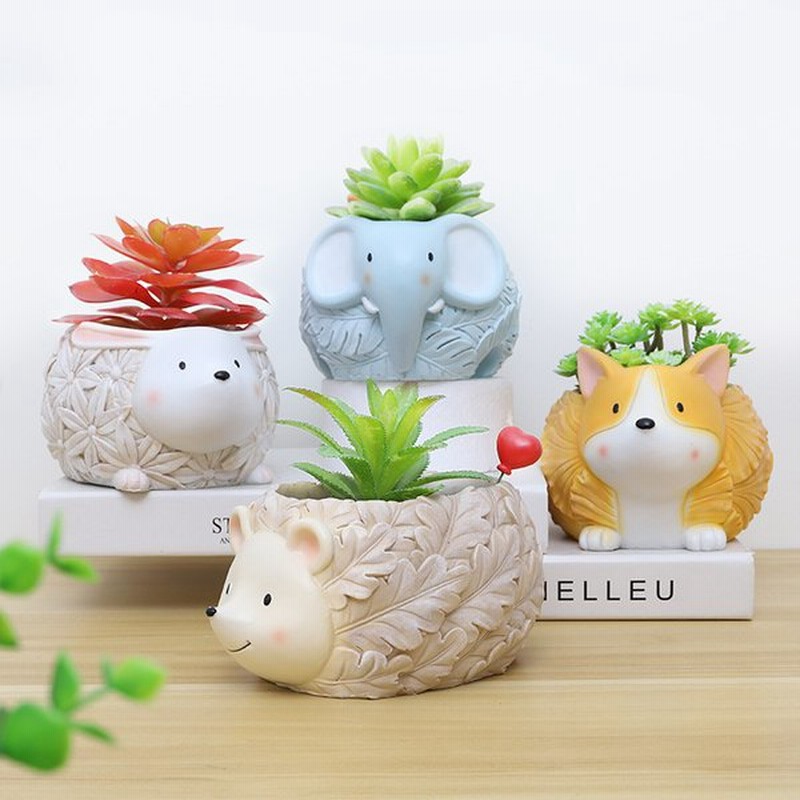 プランター 植木鉢 おしゃれ 鉢植え かわいい ガーデニング 鉢 インテリア 軽量 部屋 オフィス 室内 飾り ハリネズミウサギキツネヒツジ 通販 Lineポイント最大0 5 Get Lineショッピング