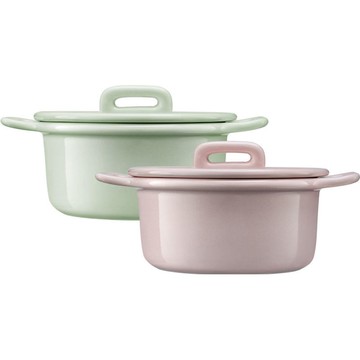 BUYDEEM北鼎 雙耳陶瓷小盅240ml (兩色可選 茱萸粉/淺杉綠)