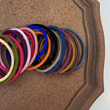 夏天的馬卡龍！皮筋高彈力耐用扎頭發發繩女高級感頭繩新款