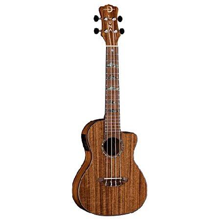 Luna High Tide Koa Concert Acoustic Electric Ukulele with Preamp, Satin Natural