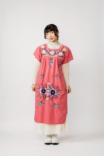 墨西哥刺繡洋裝.Mexican Folk Dress【初戀販賣所】Vintage.B709