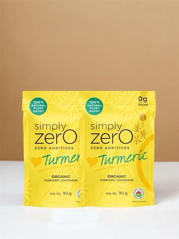 Simply Zero 高濃度薑黃補充劑孖裝 即沖裝 天然羅漢果糖檸檬味