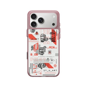 iPhone 17 Pro Max Clear (相機按鈕) 晶醺玫 - Minions - 小小兵 - 紅色科學