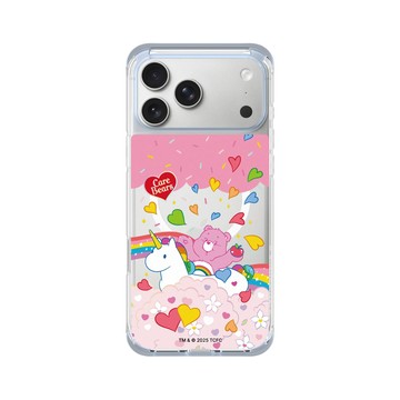 iPhone 17 Pro Max ClearX (MagSafe 兼容) 冰透藍 - Care Bears - 熊與獨角獸