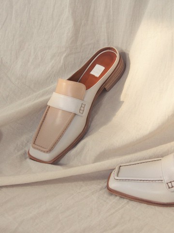 Mellow Square Loafer_Beige