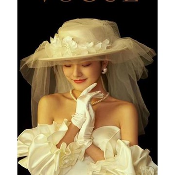 法式復古戶外蝴蝶結優雅帽子森系超仙結婚紗禮服禮帽影樓旅拍帽飾