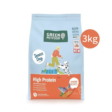 Green Petfood 德國綠自然 昆蟲蛋白+鮭魚 無穀低敏成犬飼料