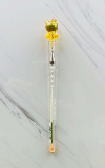 【震撼精品百貨】Hello Kitty 凱蒂貓~日本SANRIO三麗鷗 KITTY 造型原子筆/中性筆-橙*66784