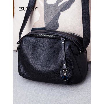 真皮斜挎包包女式2025新款軟皮大容量小方包通勤女士百搭單肩包