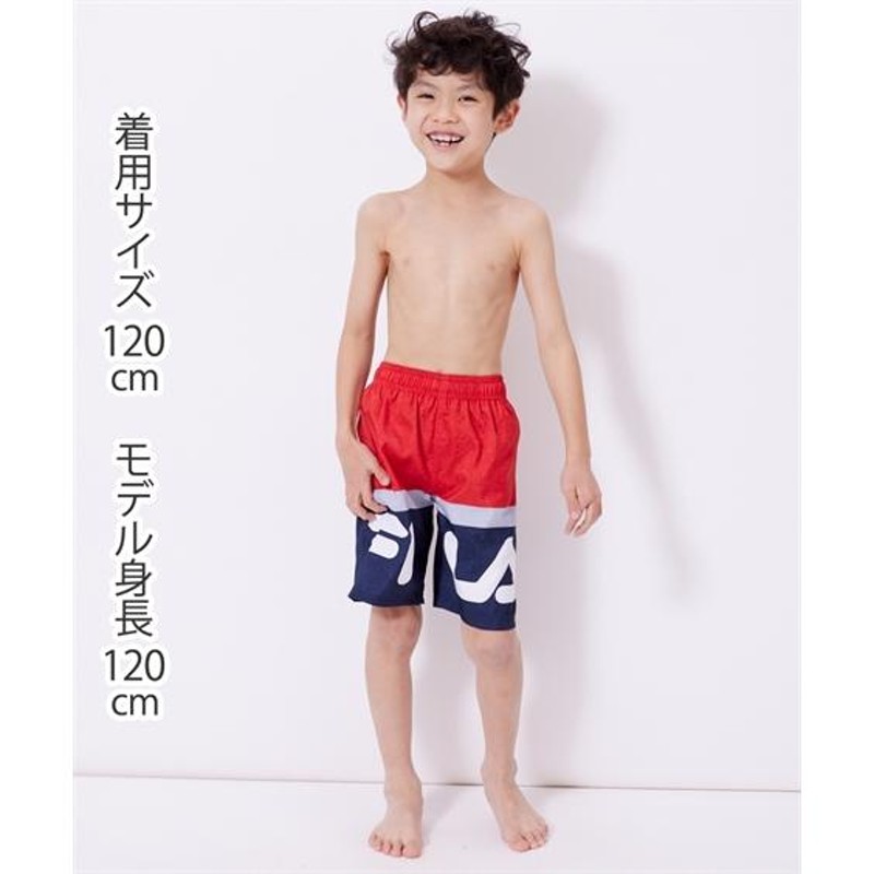 水着 キッズ 男の子 FILA セミロング丈 サーフ パンツ 身長100/110/120