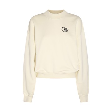 Off-white - Beige And Black Cotton Eclipse Sweater