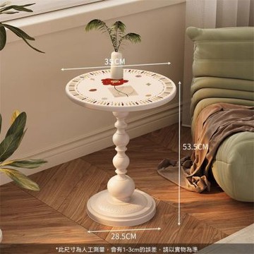 新川 圓形小茶几 客廳邊桌沙發邊幾 家用圓桌 陽臺咖啡桌
