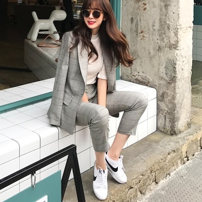36 割引ブラック系 新品 ニット セットアップ 春服 レディース 韓国 ファション レディースo スパッツ レギンス レッグウェアブラック系 Urbanfarminginstitute Org