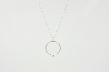 I-Shan13      圓圈珍珠項鍊