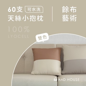 AnD House | 60支天絲 | 雙色可水洗抱枕 | 靠枕 午睡枕 趴睡枕