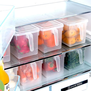 4件套裝廚房帶蓋抽屜式冰箱水餃雞蛋食品塑料冷凍保鮮整理收納盒