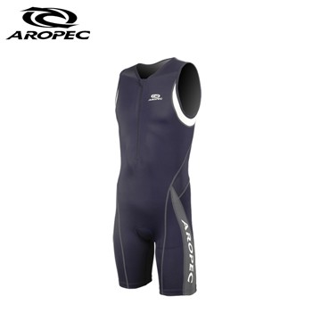 AROPEC Panther Man 美洲豹 男款連身無袖短褲三鐵衣 深藍/鐵灰