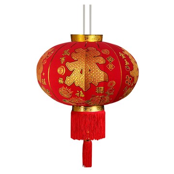 寶堂居 2入恭喜發財直徑55cm-大紅燈籠過年喜慶新年開幕開工招財進寶萬事如意