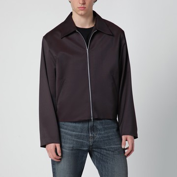 Grape-colored Formflex fabric zip-up jacket