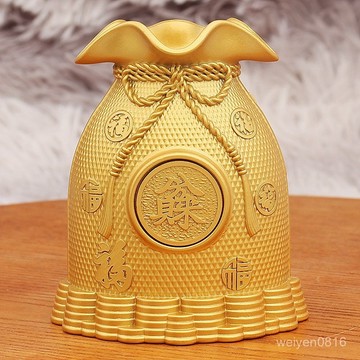 武德宫過爐開光🙏7月初更新-八方來財錢袋子存錢罐福袋轉轉店鋪喬遷開業禮沙金工藝品擺件  免運 熱銷 師傅推薦