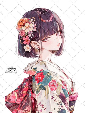 原創貼紙 no.8400 人物貼紙 原創貼紙 人物貼紙 女孩貼紙 原創人物貼紙