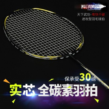 X7全碳素一體內發泡實芯羽毛球拍可承受30磅 廠家批X20【益三和】可開發票