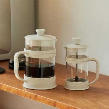可貼標代發法式濾壓壺玻璃沖茶器手壓過濾杯沖泡冷萃壺手沖咖啡壺