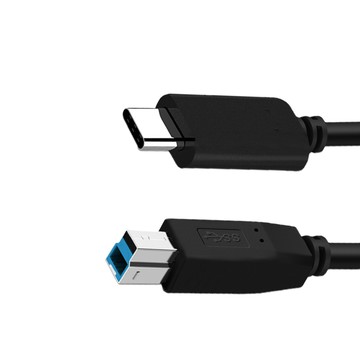 Type C公 - B公  Type-c to USB3.0B 影印線 印表機B口傳輸線(1M)
