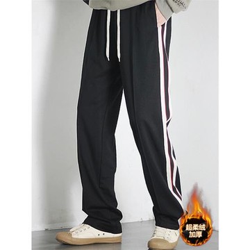加長版男褲春秋垂感直筒衛褲190瘦高個子男生拖地休閑運動褲115潮