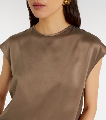 Asceno Dasha silk charmeuse top