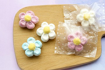 點點磨砂袋裝－義大利大花花棉花糖單入 | 糖果 點心 派對 分享