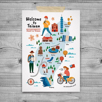 台灣意象 明信片 – 旅遊台灣 E