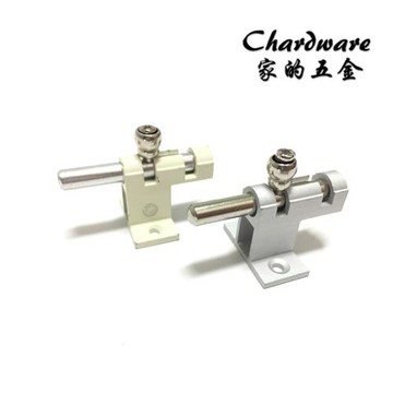 【家的五金】201 單腳鋁合金高腳門栓 銀色.乳白色門閂(落地門門閂.落地窗閂座.高閂.高腳門閂.橫閂.鎖閂.門栓.氣密門閂.氣密窗閂)