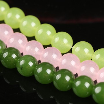 玉髓珠散珠隔珠 佛珠弟子珠diy半成品串珠手手工水晶配品