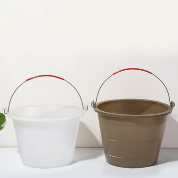 牛筋小水桶 牛筋桶 加厚 工用桶 牛筋 耐摔 水桶 水泥砂漿桶 工地灰桶 挖樁桶【AJ160】123便利屋